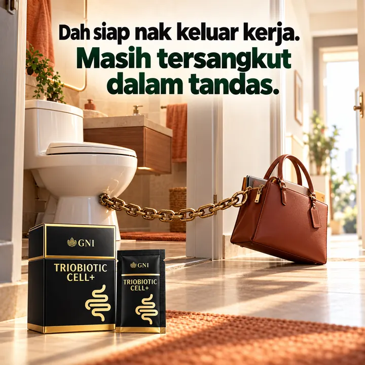 Iklan GNI: beg tangan dirantai ke tandas
